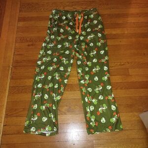 Super Mario Green Yoshi with Egg Relaxed Fit Pajama Drawstring Pants size Large